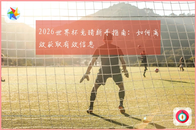 2026世界杯竞猜新手指南：如何高效获取有效信息